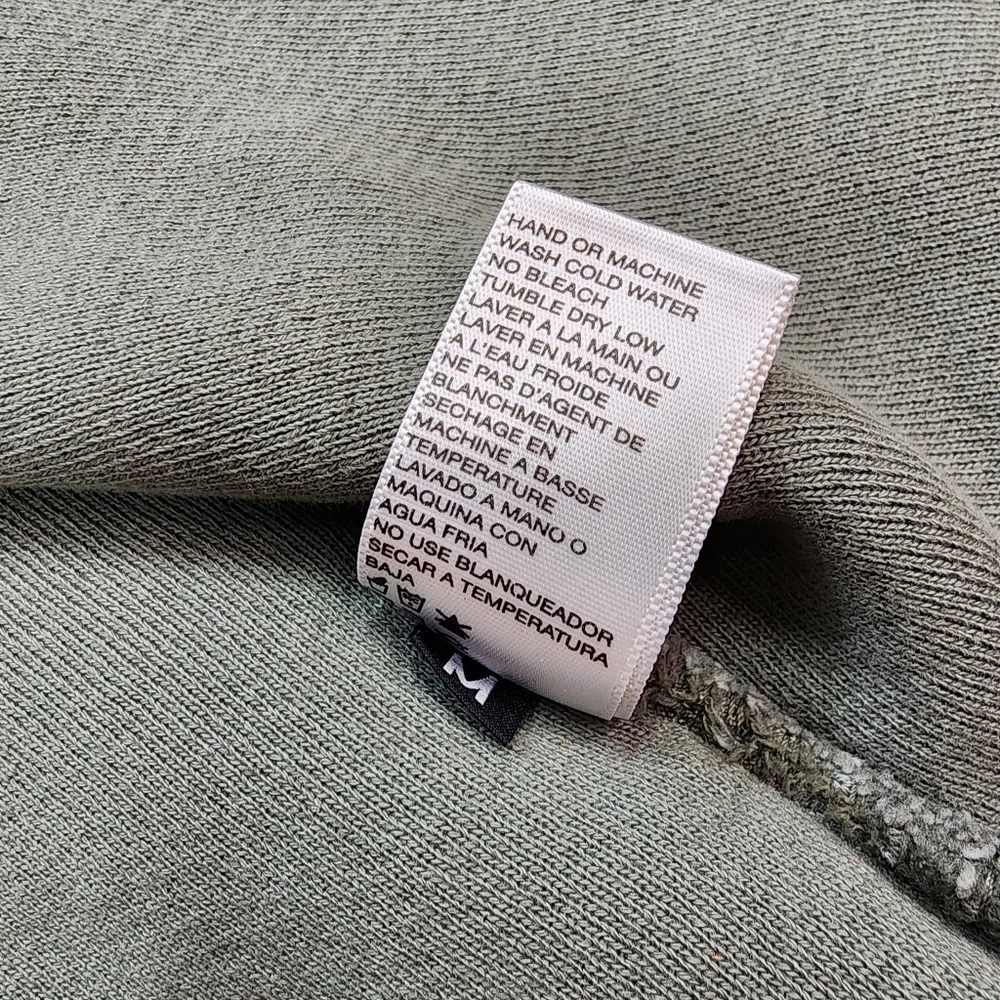 BE GOOD Organic Cotton Grean Open Face Cardigan Jacket Size Medium
